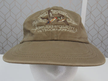 Vintage Polo Sportsman Khaki Ducks Fitted Hat Sz M