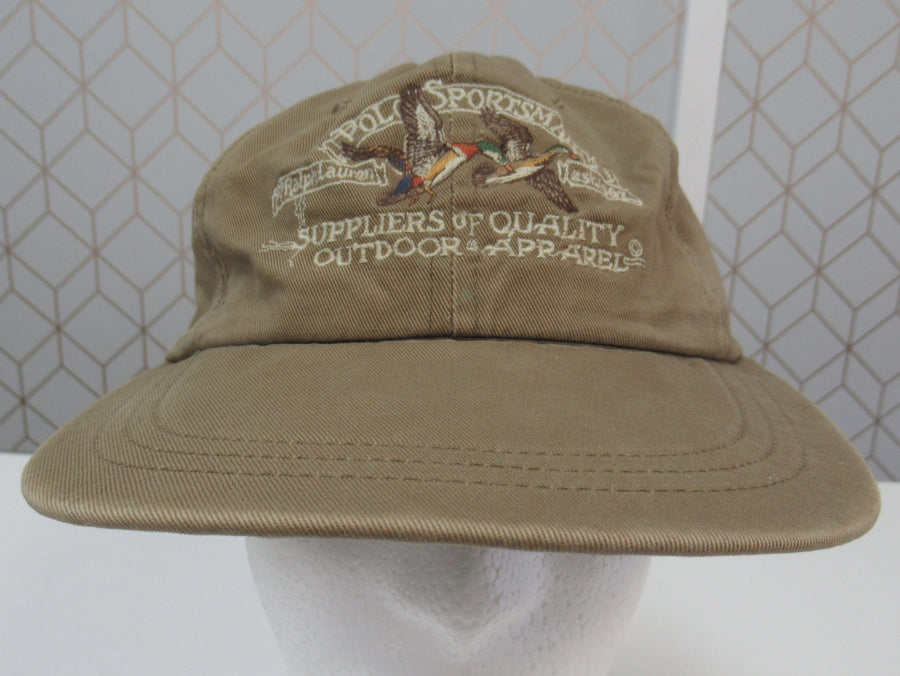 Vintage Polo Sportsman Khaki Ducks Fitted Hat Sz M