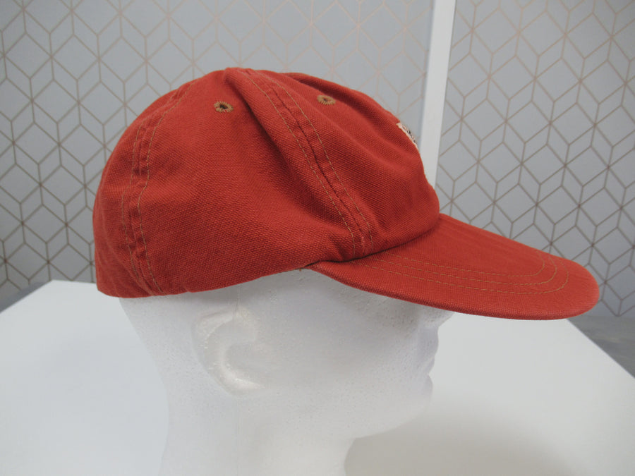 Vintage Polo Sportsman Orange Deer Head Fitted Hat Sz M