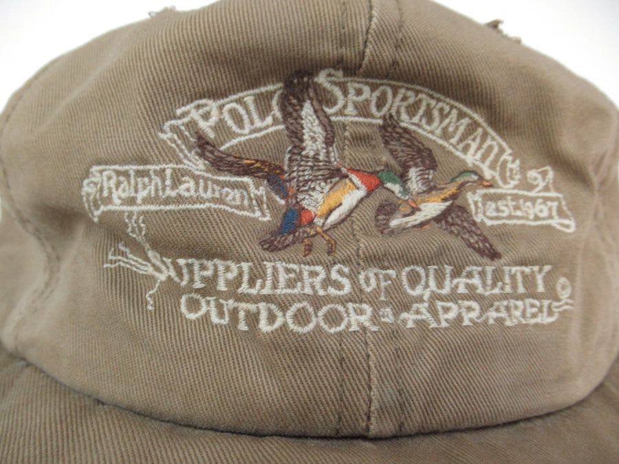 Vintage Polo Sportsman Khaki Ducks Fitted Hat Sz M