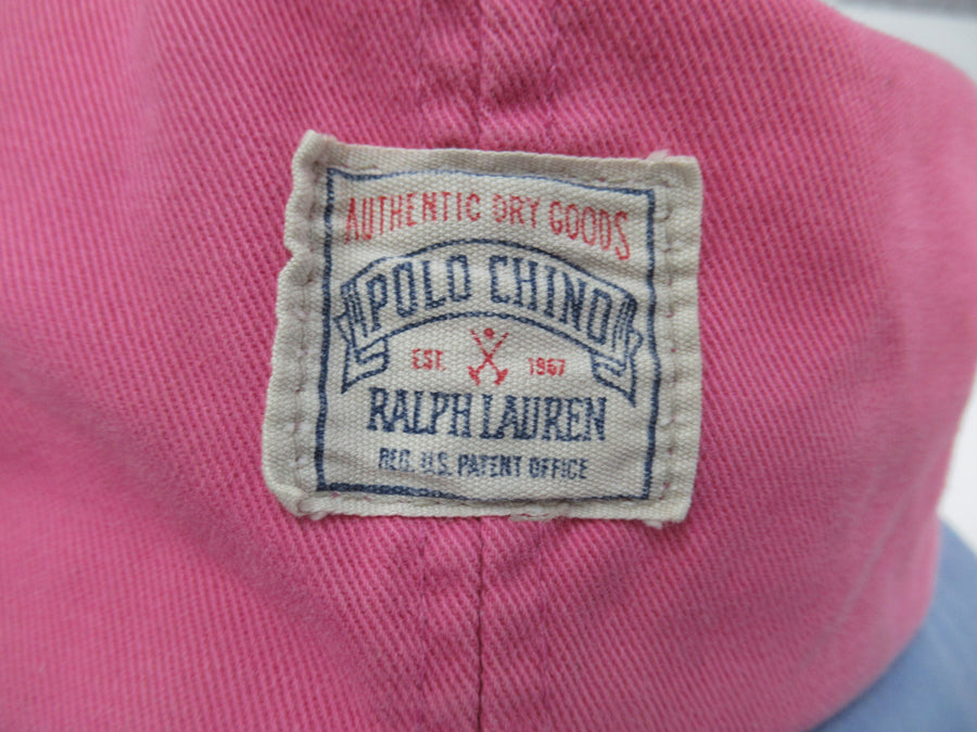 Vintage Polo Chino Pink and Blue Fitted Hat Sz M