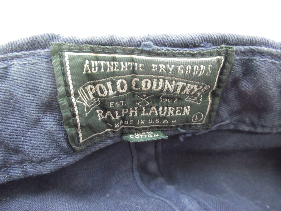 Vintage Polo Country Sportsman Fishing and Tackle Fitted Hat Sz L