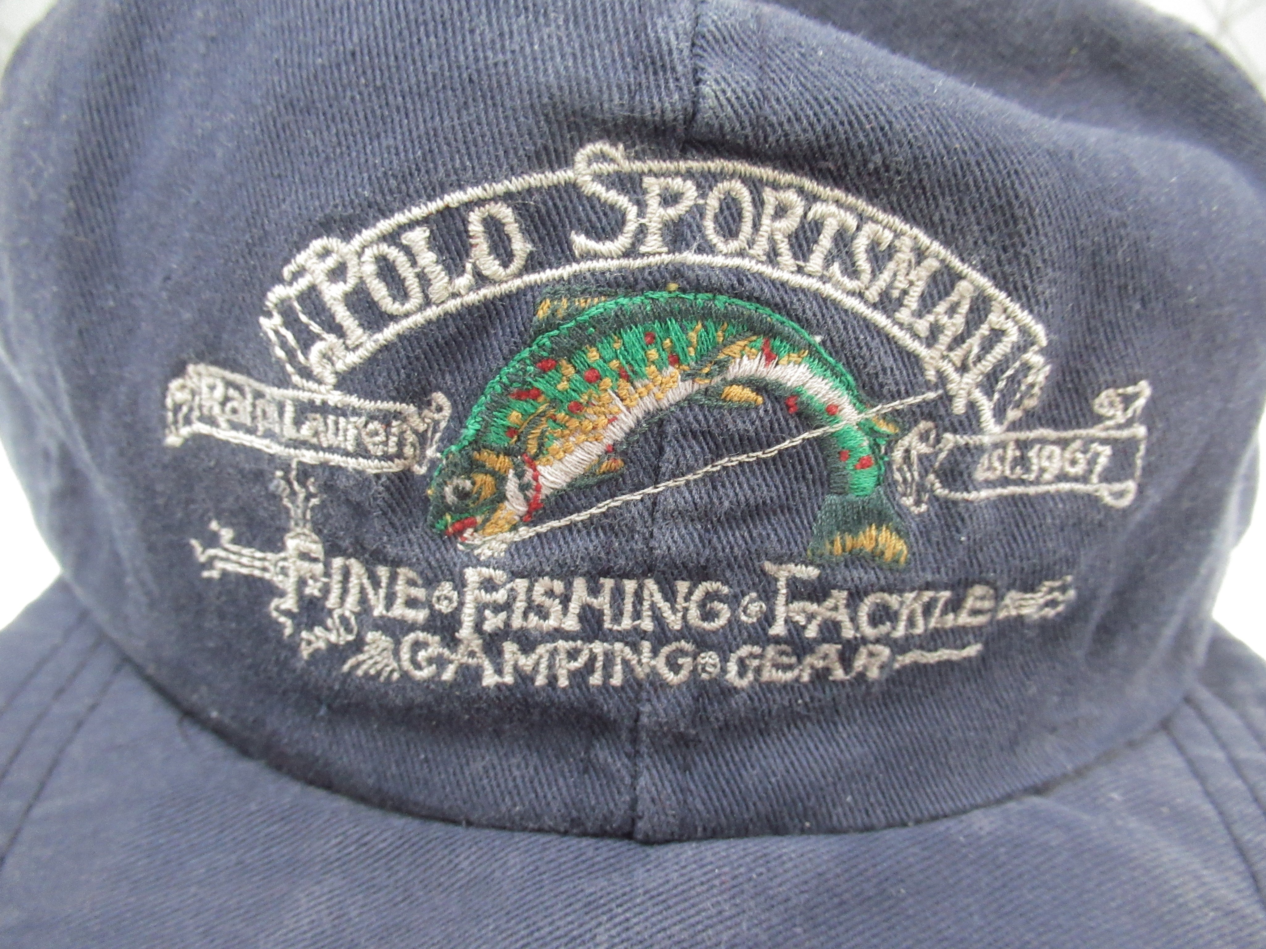 Vintage Polo Country Sportsman Fishing and Tackle Fitted Hat