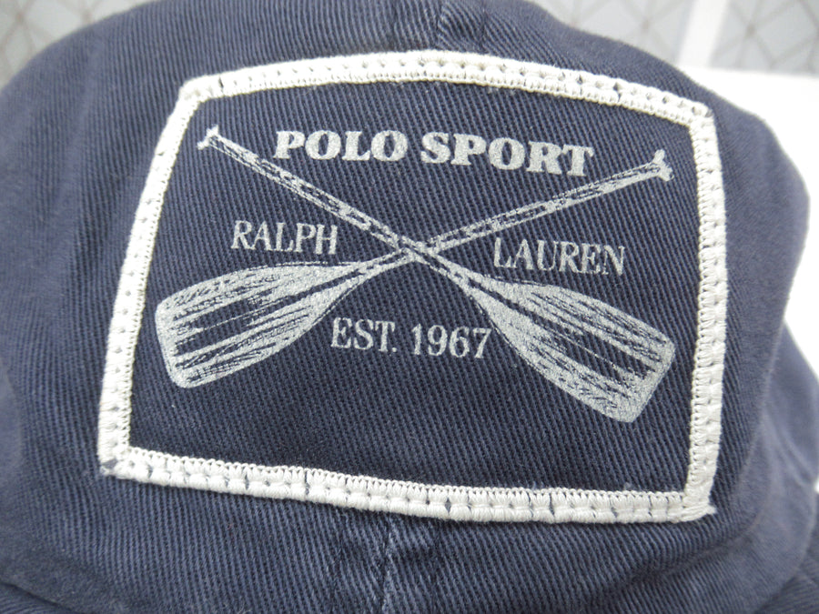 Vintage Polo Sport Blue Oars Fitted Hat Sz L