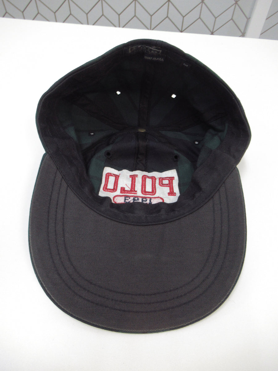 Vintage Polo ATHL DEPT 1993 Waxed Cotton Fitted Hat Sz M