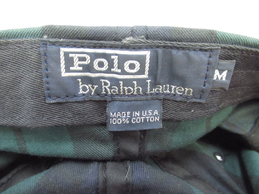 Vintage Polo ATHL DEPT 1993 Waxed Cotton Fitted Hat Sz M