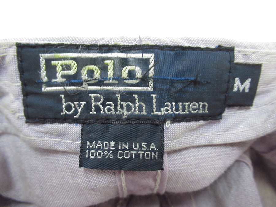Vintage Polo Ralph Lauren Purple Chambray Fitted Hat Sz M