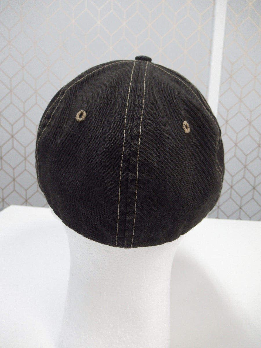 Vintage Polo Sportsman Black Deer Head Fitted Hat Sz M