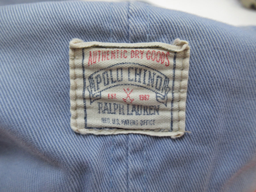 Vintage Polo Chino Blue and Orange Fitted Hat Sz L