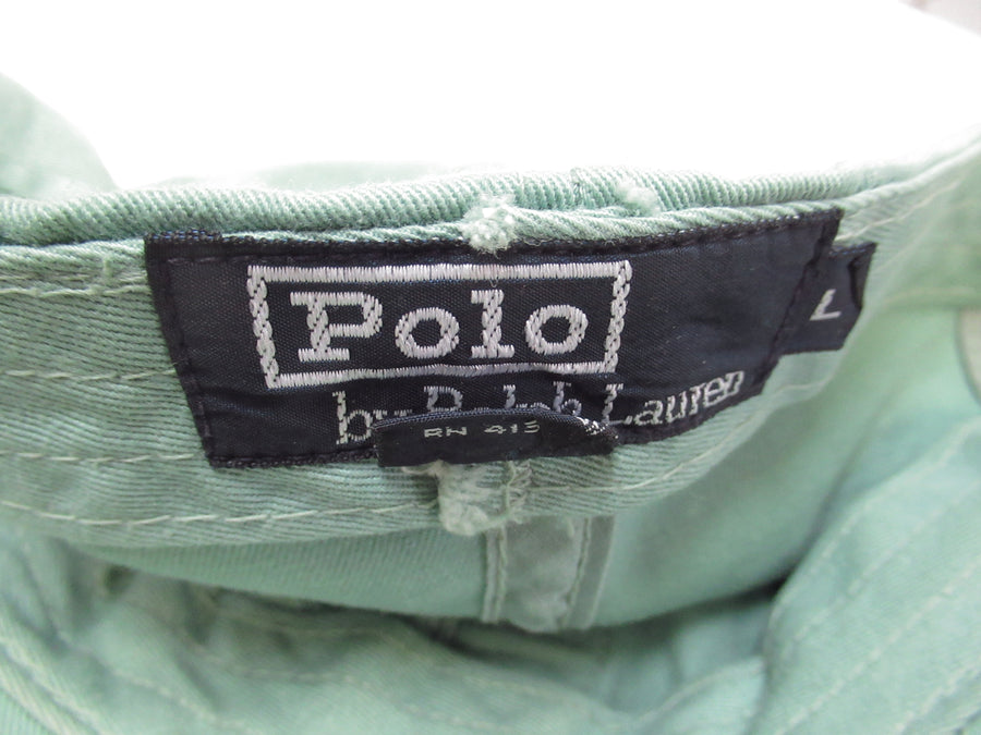 Vintage Polo Ralph Lauren Green Summer Florida Fitted Hat Sz L