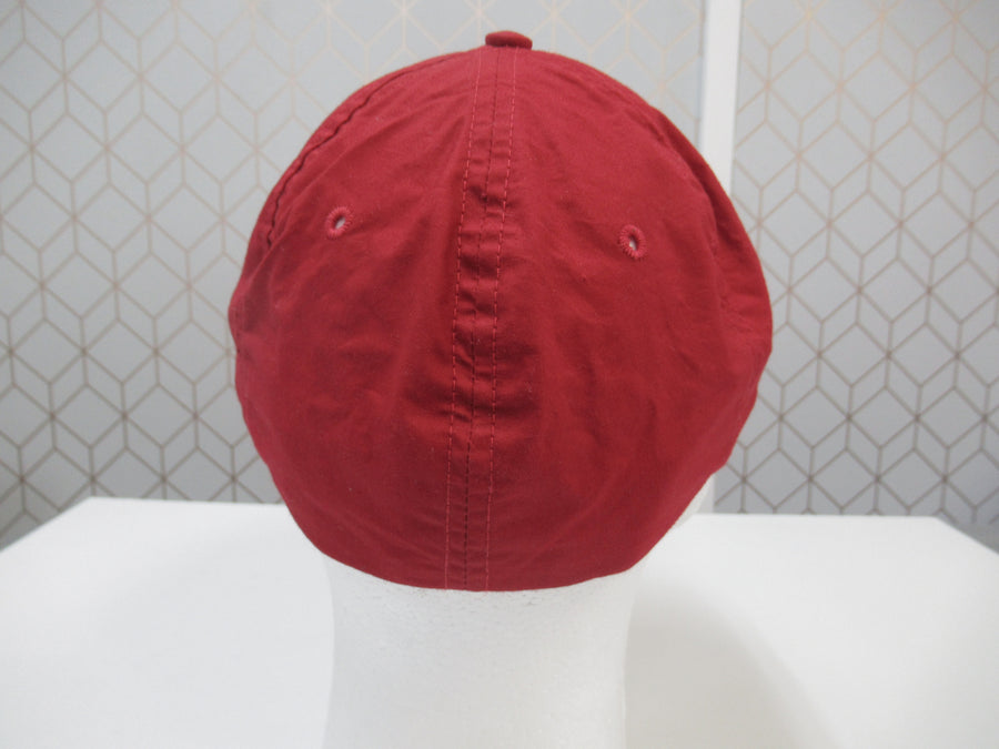 Vintage Polo Sport Red Nylon Fitted Hat Sz L