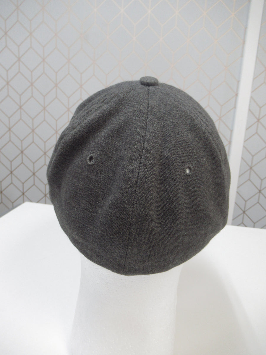 Vintage Polo Dark Grey Jersey Fitted Hat Sz L