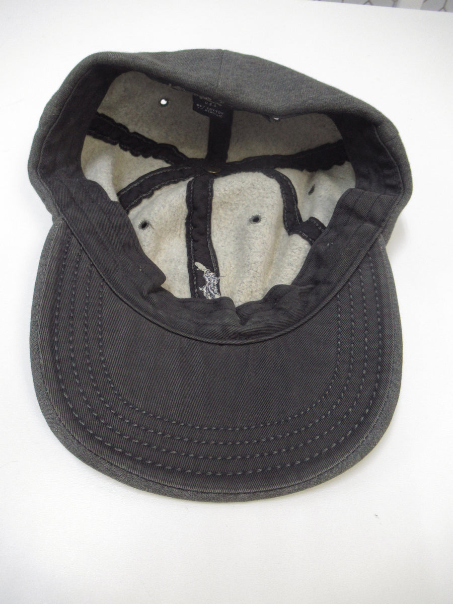 Vintage Polo Dark Grey Jersey Fitted Hat Sz L