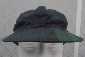 Vintage Polo Ralph Lauren Blackwatch Plaid Waxed Cotton Fitted Hat Sz M