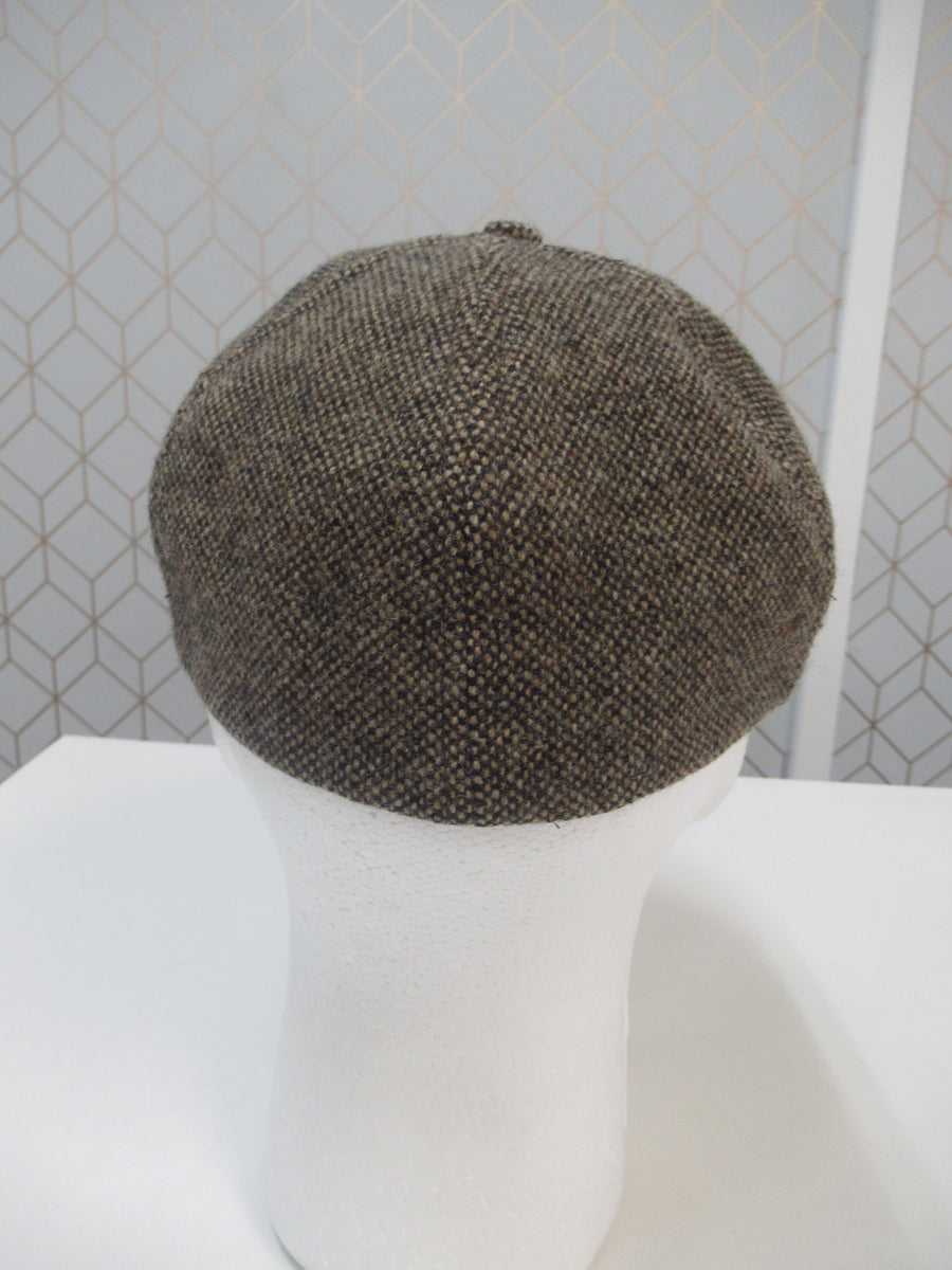 Vintage Polo Ralph Lauren Wool Tweed Fitted Hat Sz M