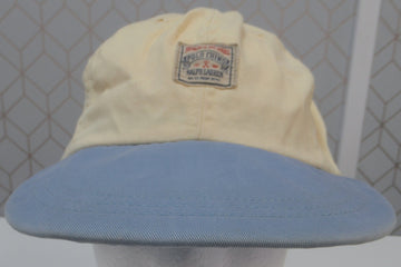 Vintage Polo Chino Yellow and Blue Fitted Hat Sz L