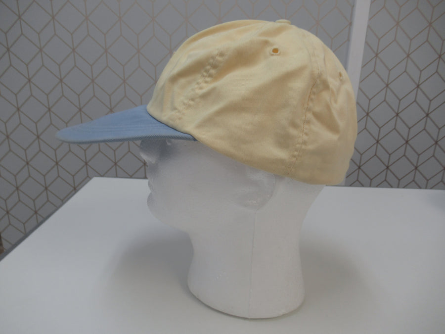 Vintage Polo Chino Yellow and Blue Fitted Hat Sz L