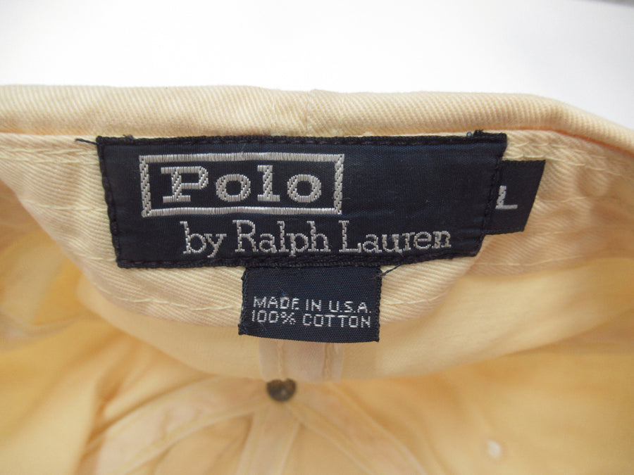 Vintage Polo Chino Yellow and Blue Fitted Hat Sz L