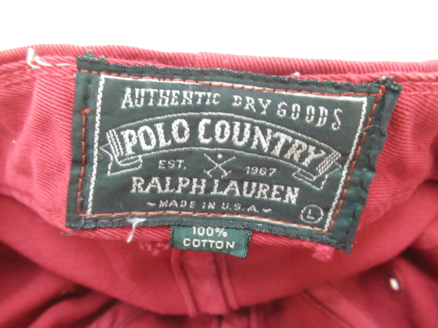 Vintage Polo Country Sportsman Fishing and Tackle fitted Hat Sz L
