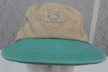 Vintage Polo Chino Beige and Green Fitted Hat Sz L