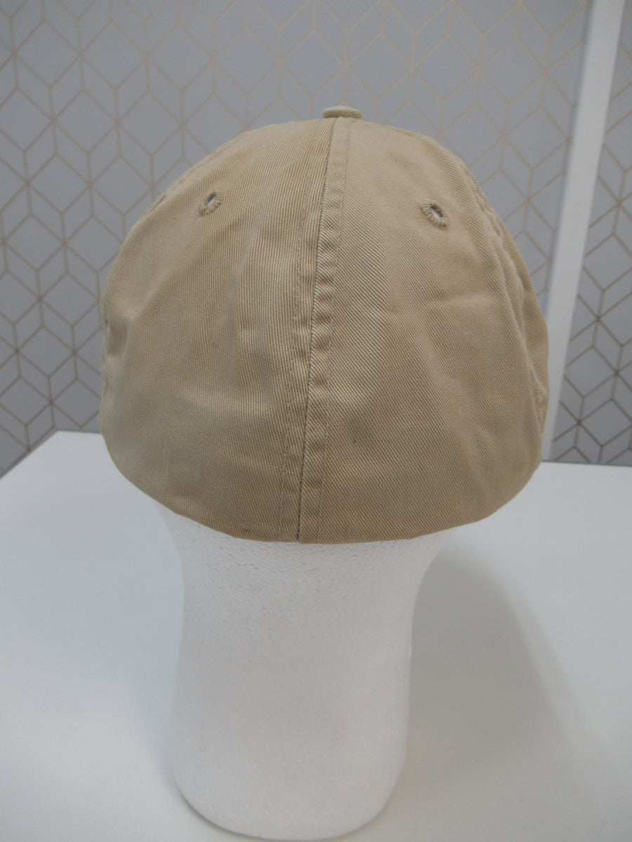 Vintage Polo Chino Beige and Green Fitted Hat Sz L