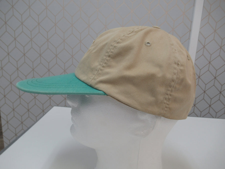 Vintage Polo Chino Beige and Green Fitted Hat Sz L