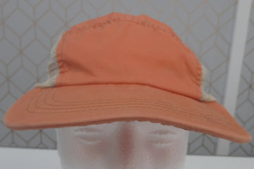 Vintage Polo Ralph Lauren Mesh Side Orange 5 Panel Hat Sz L/XL