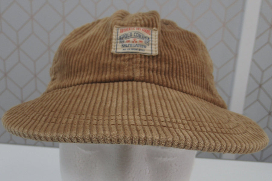 Vintage Polo Cords Beige Fitted Hat Sz M