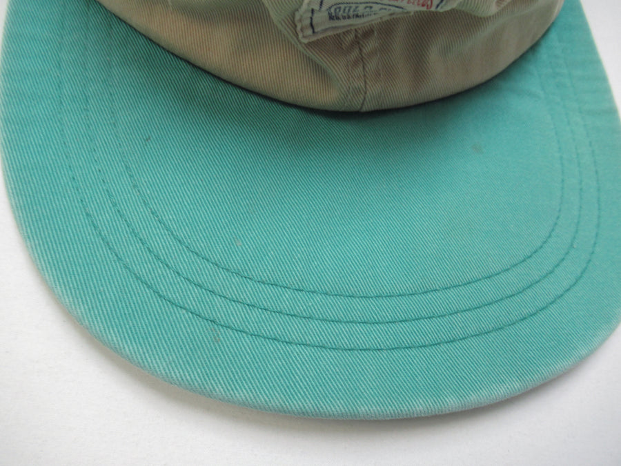 Vintage Polo Chino Beige and Green Fitted Hat Sz L