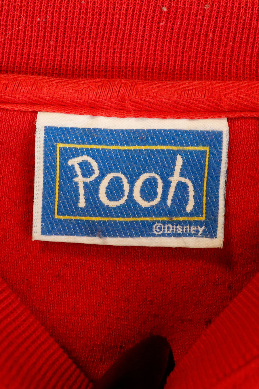 Vintage Disney Pooh Embroidered Leaves 'pooh' Sweatshirt Sz XL