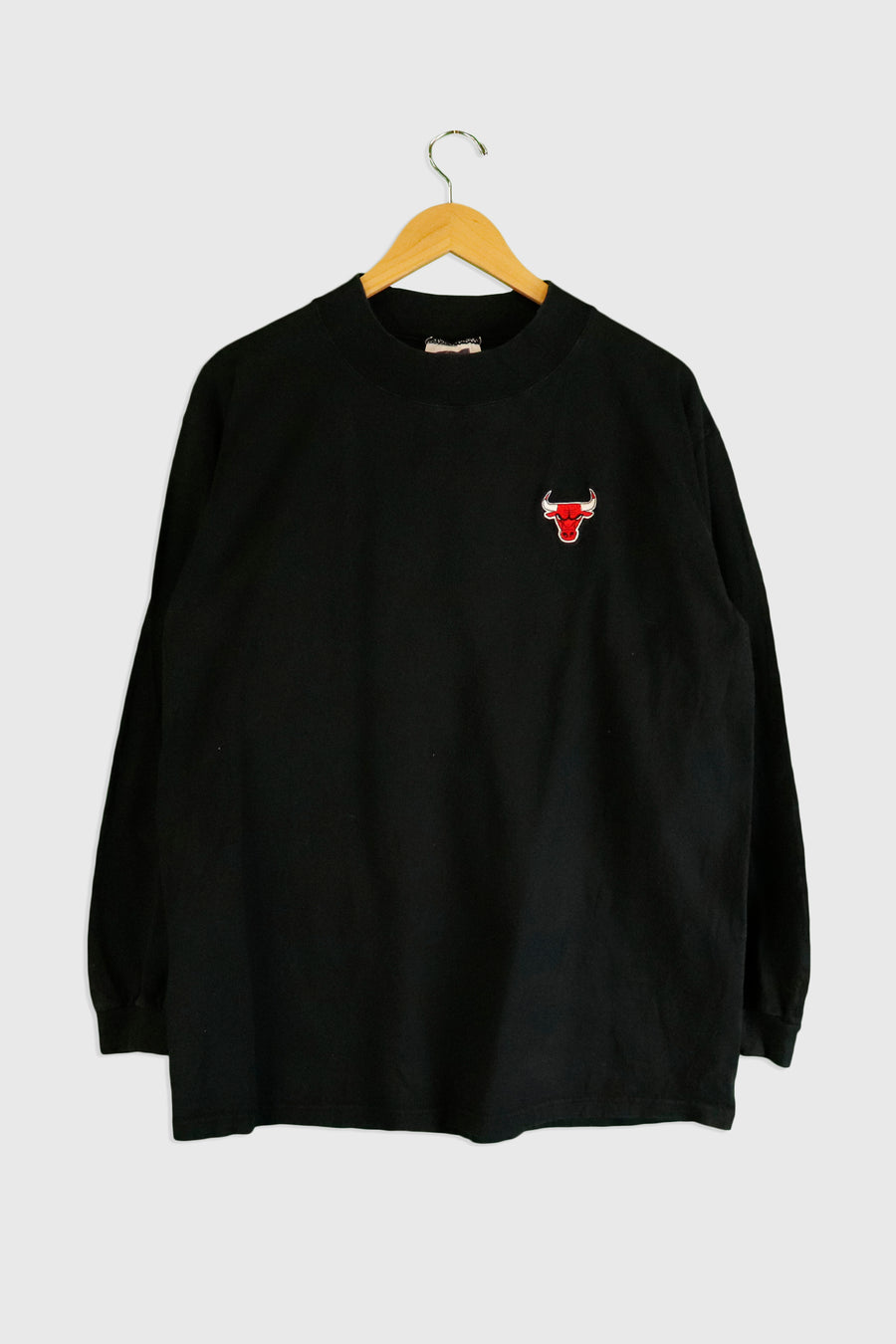Vintage NBA Chicago Bulls Front Patched Long Sleeve Shirt Sz L
