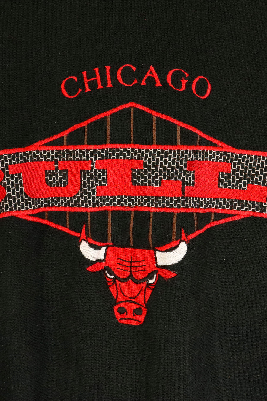 Vintage Starter Chicago Bulls Multicoloured Embroidered Sweatshirt Sz XL