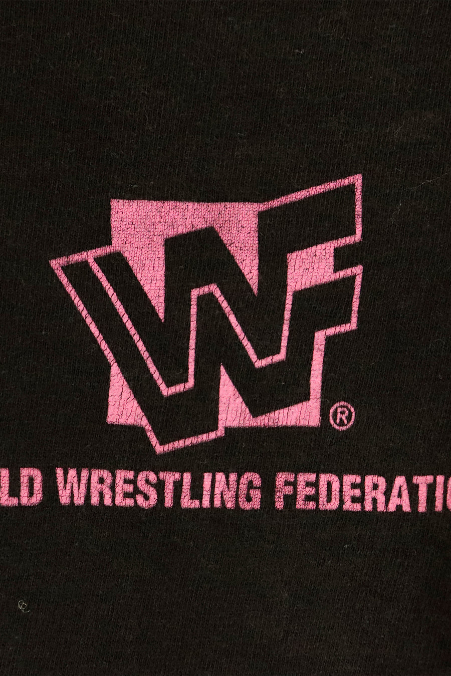 Vintage WWF Hitman Vinyl Graphic T Shirt Sz L