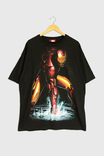 Vintage Iron Man Sparkling Graphic T Shirt Sz XL