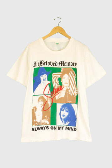 Vintage Selena 'in Beloved Memory' Vinyl T Shirt Sz L