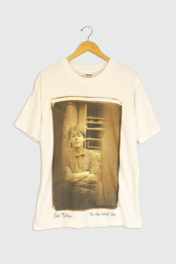 Vintage 1993 Paul Mccartney New World Tour T Shirt Sz L