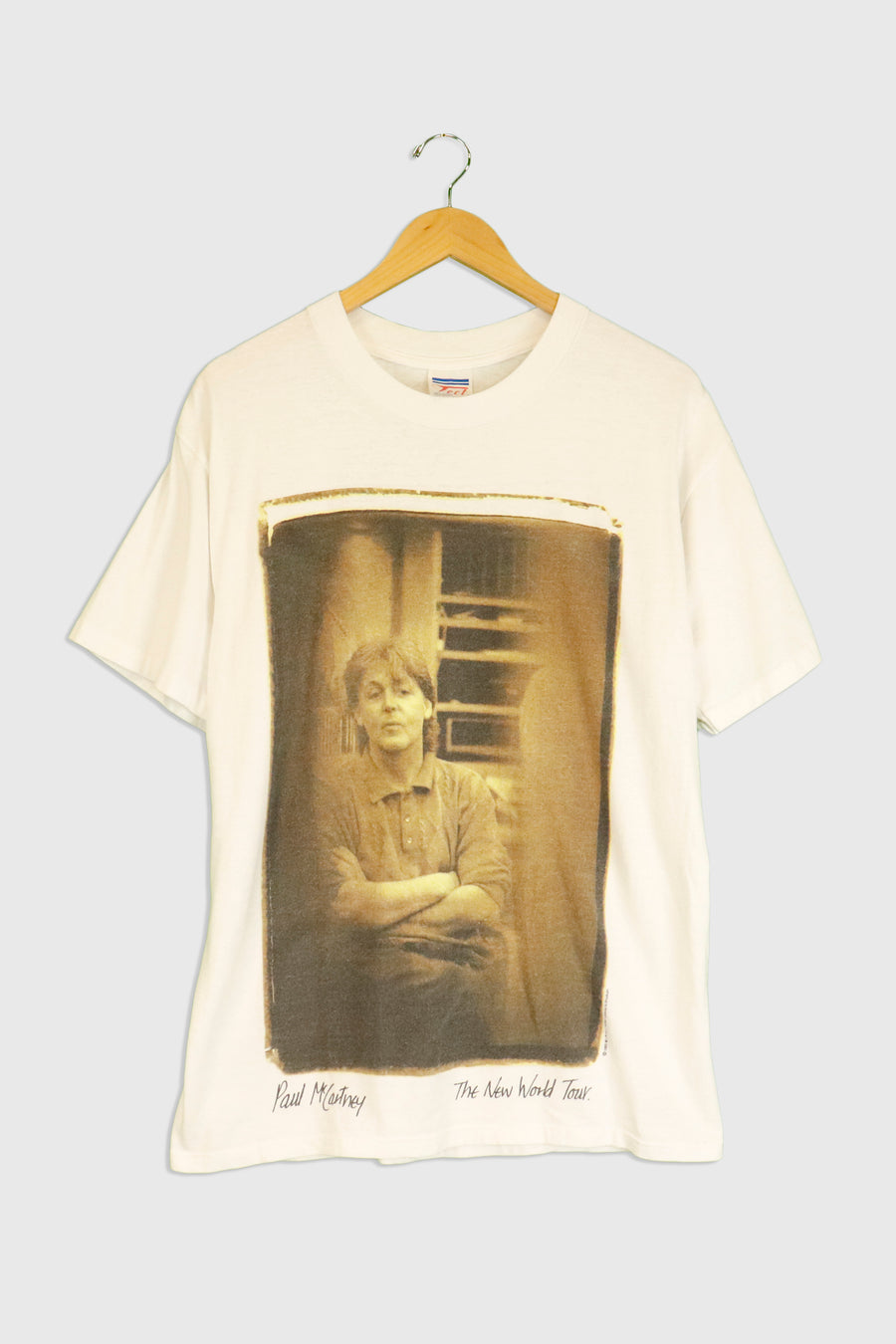 Vintage 1993 Paul Mccartney New World Tour T Shirt Sz L