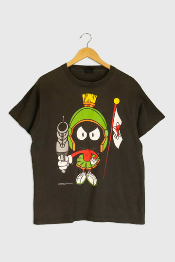 Vintage Warner Bros Martin The Martian Graphic Vinyl T Shirt Sz L