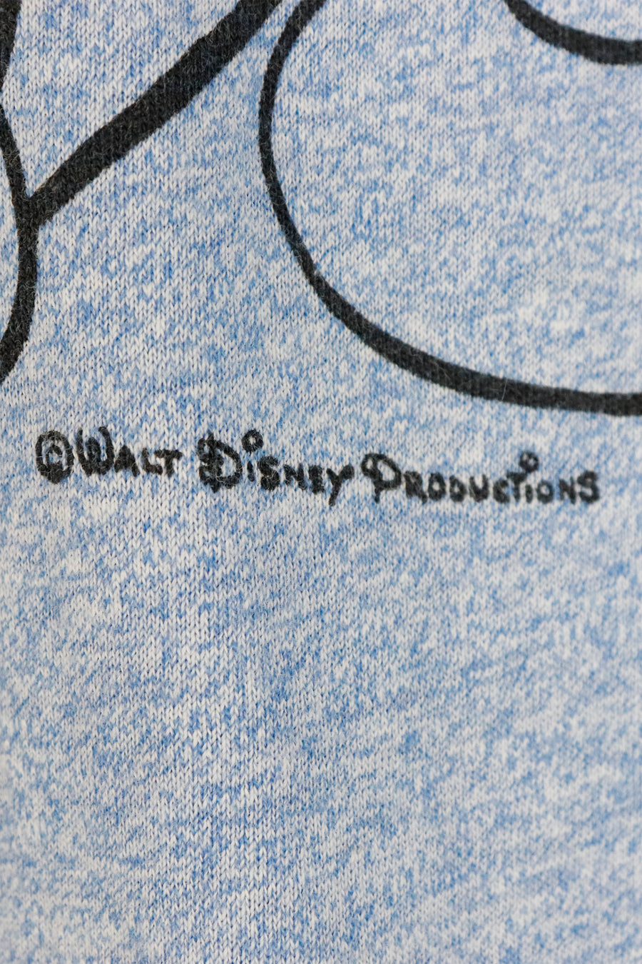 Vintage Disney Mikey Mouse Hollow Vinyl Print T Shirt Sz S