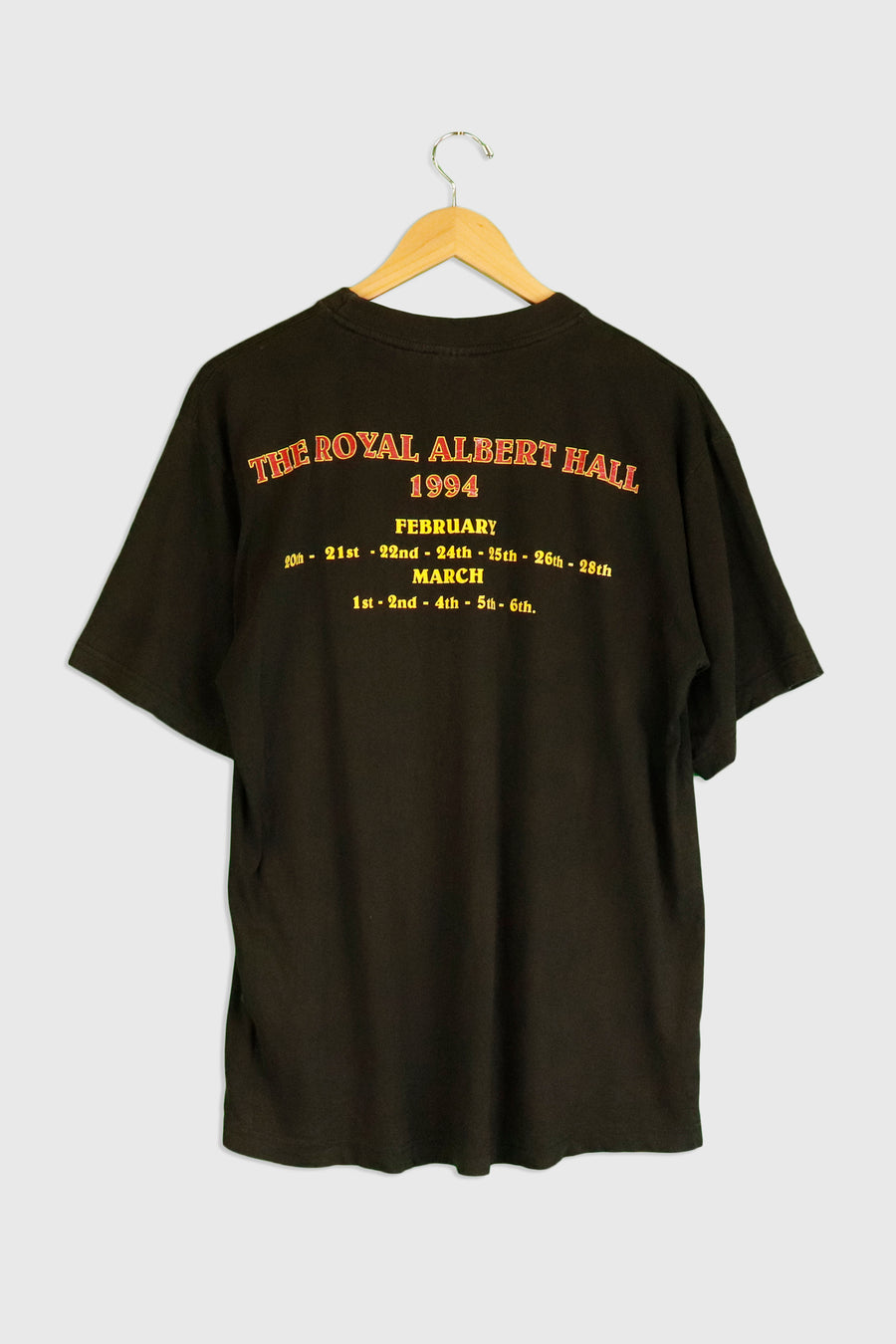 Vintage 1994 Eric Clapton The Royal Albert Hall  Graphic T Shirt Sz L