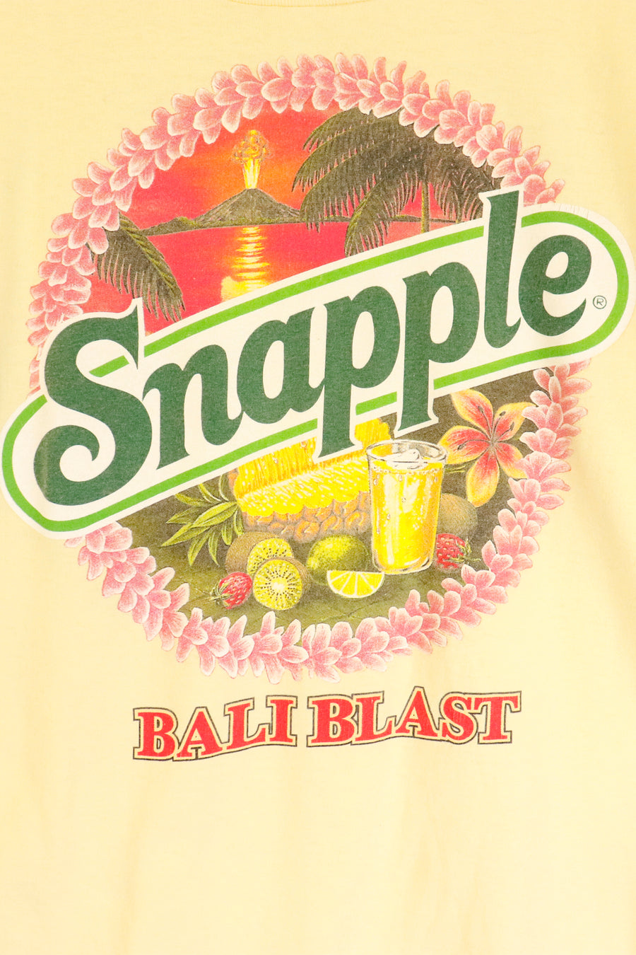 Vintage Snapple Ball Blast Vinyl T Shirt Sz L