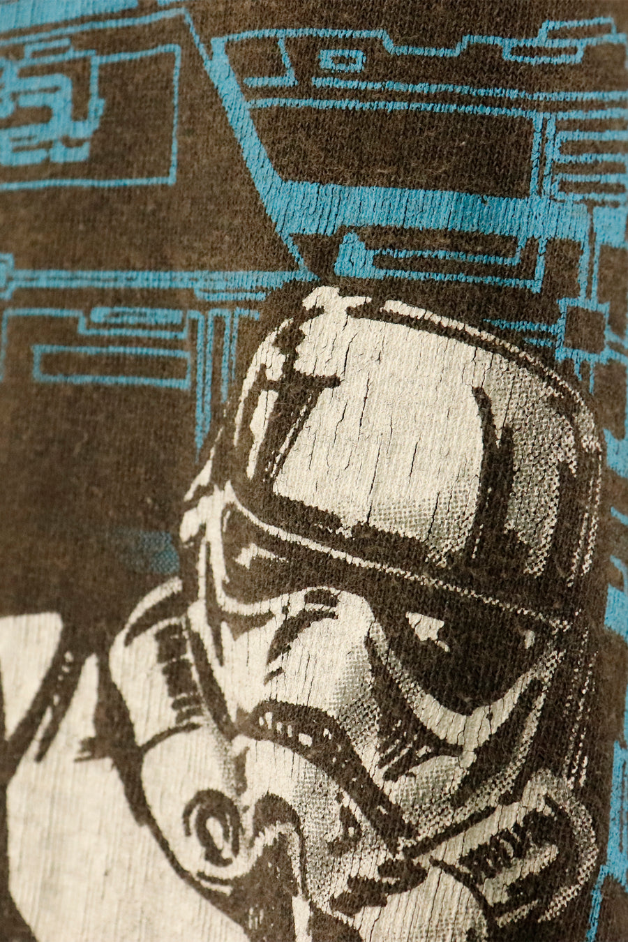 Vintage Star Wars Vinyl Darth Vader T Shirt Sz 2XL