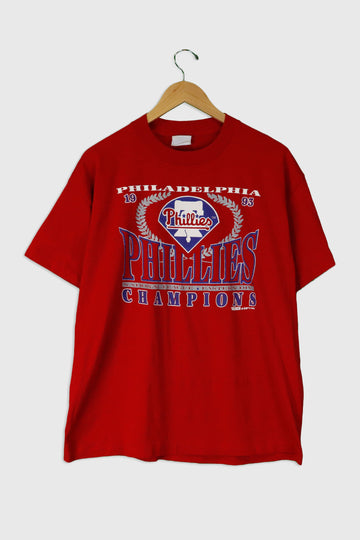 Vintage 1993 MLB Philadelphia Phillies Champion Vinyl T Shirt