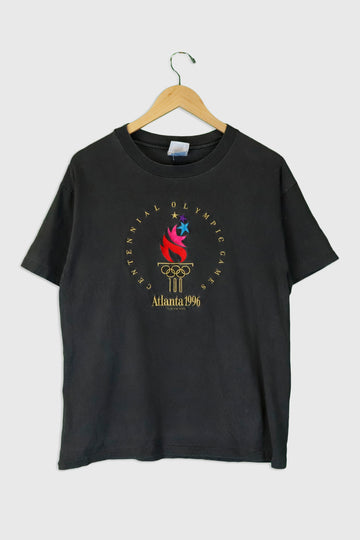Vintage 1996 Altana Olympics Embroidered Logo T Shirt Sz L