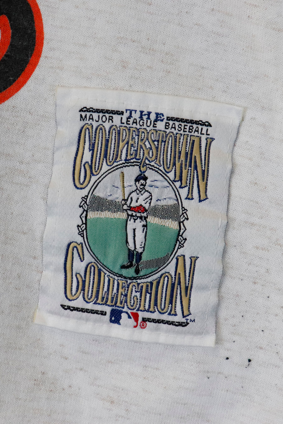 Vintage 1992 MLB Baltimore Orioles All Over Graphic Logo Quarter Sleeve T Shirt Sz L