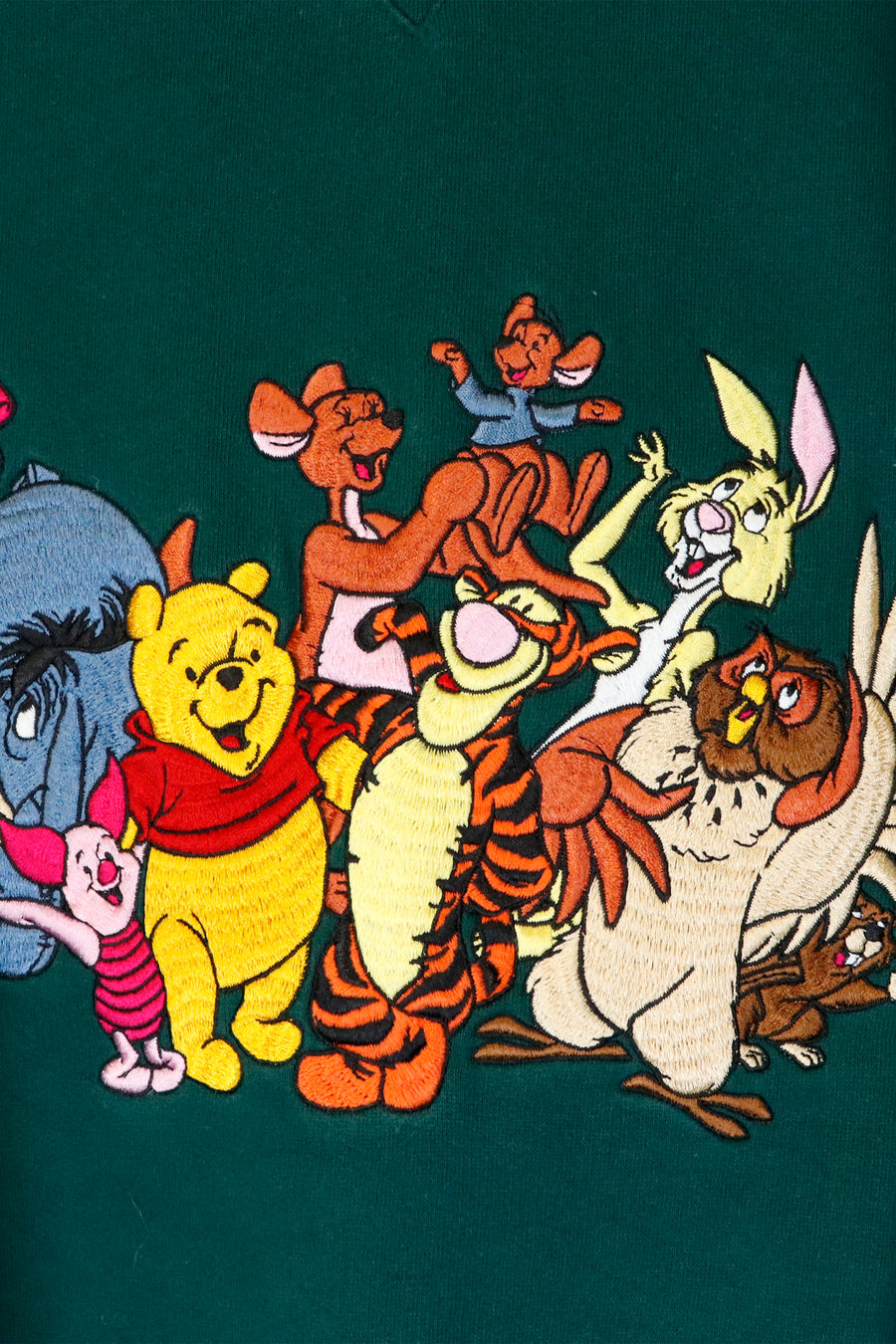 Vintage Disney Embroidered Winnie The Pooh Characters Sweatshirt Sz M