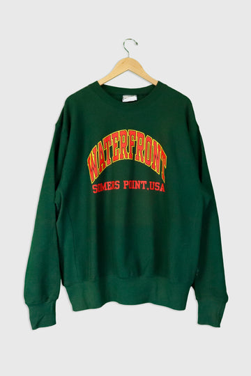 Vintage Waterfront Somers Point, USA Vinyl Sweatshirt Sz XL