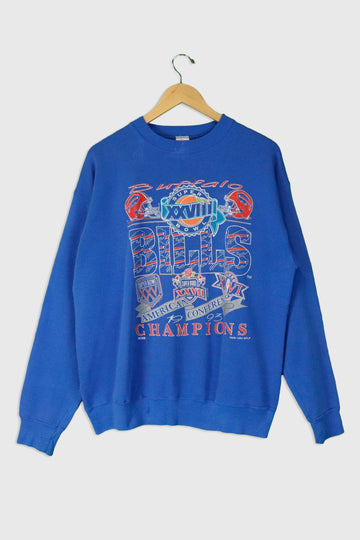 Vintage 1993 NFL Buffalo Bills Superbowl Champions Sweatshirt Sz L
