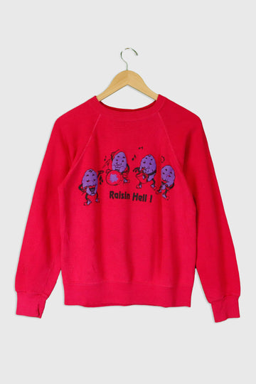 Vintage Raisin Hell California Rasin Vinyl Sweatshirt Sz M