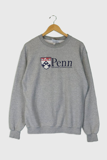 Vintage University Of Pennsylvannia Penn Embroidered Logo Sweatshirt Sz M